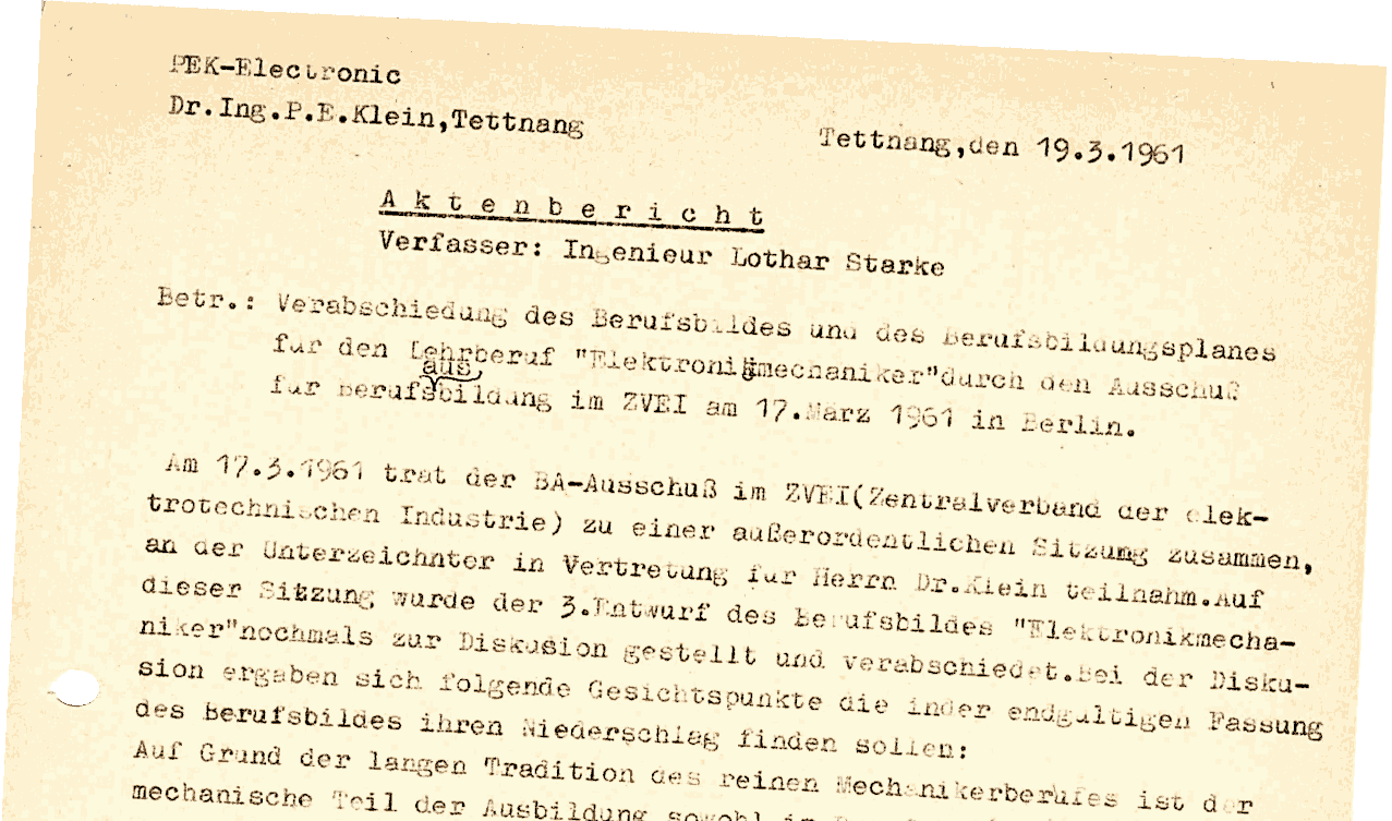 Aktenbericht Lothar Starke